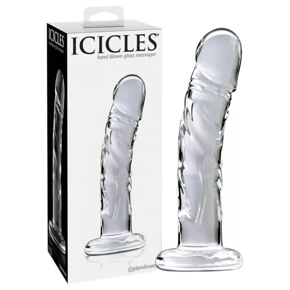 Icicles No. 62 - Transparent Glass Dildo