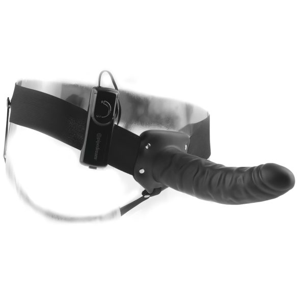 Fetish Strap-On 8 - Hollow Vibrator, Black