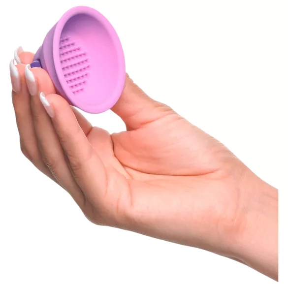 Fantasy For Her vibrating nipple suckers pair - purple