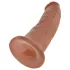 King Cock 9 - Lifelike Suction Cup Dildo (23cm) - Dark Natural