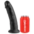 King Cock 9 - Suction Cup Dildo (Black)