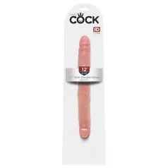   King Cock 12" Slim - Realistic Double Dildo (31cm) - Natural