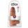 King Cock 9" Chubby Suction Cup Dildo (23cm) - Dark Natural