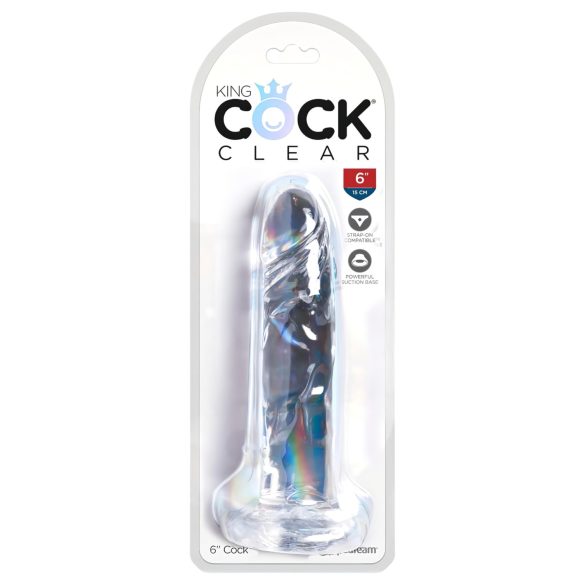 King Cock Clear 6 - Suction Cup Dildo (6 inches)