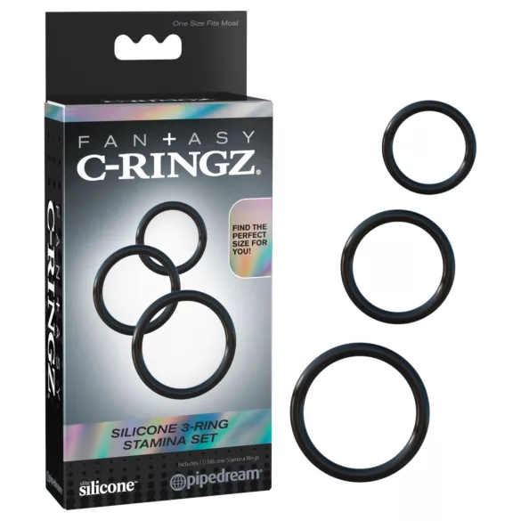 Fantasy C-Ringz - Trio Penis Ring (Black)