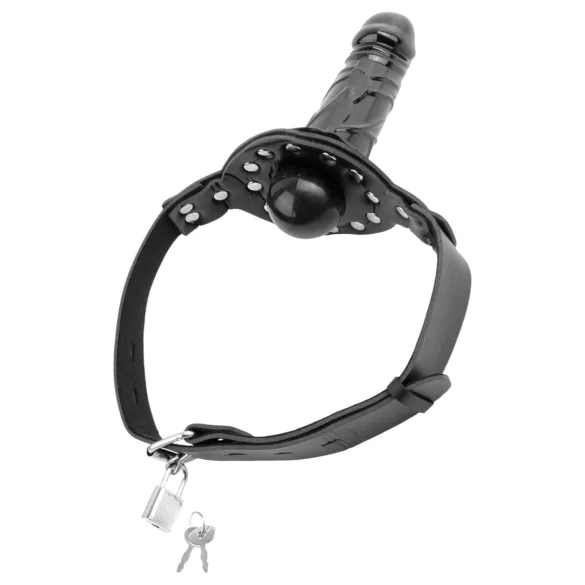 Fetish Fantasy - Mouth Gag with Dildo (Black)