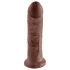 King Cock 8" Realistic Dildo - Brown