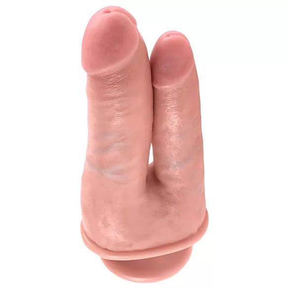 King Cock Double Delight - Realistic Dual Dildo (Natural)