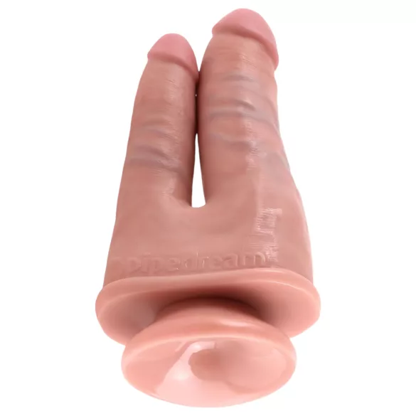 King Cock Double Delight - Realistic Dual Dildo (Natural)
