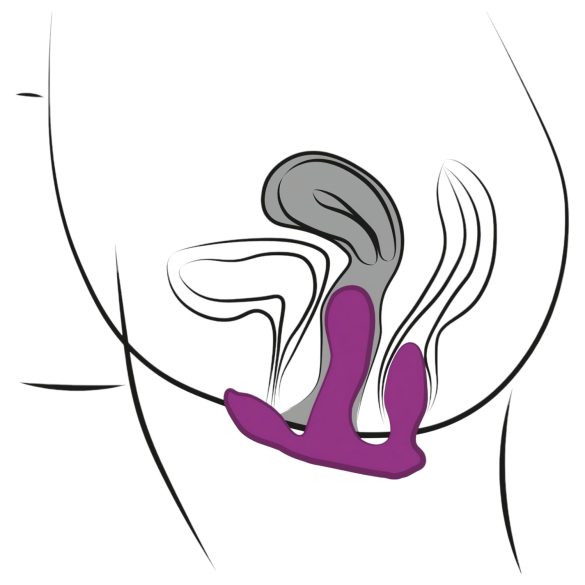 3Some Total Ecstasy - Cordless Triple Vibrator with Radio (Purple)