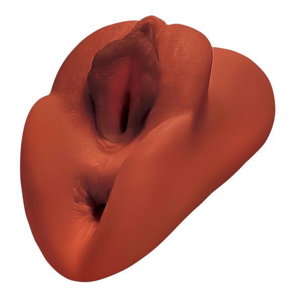 PDX Dual Stroker - 2-in-1 Realistic Masturbator (Brown)