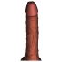 King Cock Plus 7.5 - Realistic Vibe with Balls (Brown)