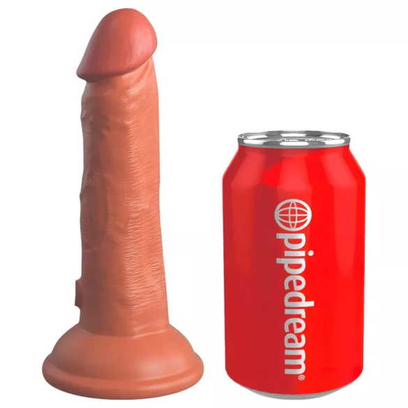 King Cock Elite 6 - Suction Cup Realistic Dildo (6") - Dark