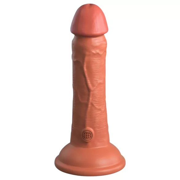 King Cock Elite 6 - Suction Cup Realistic Dildo (6") - Dark