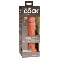   King Cock Elite 8 - Suction Cup Dildo (8") - Dark Natural