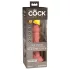 King Cock Elite 6" - suction cup vibrator (15 cm) - natural