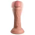 King Cock Elite 6" - suction cup vibrator (15 cm) - natural