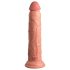 King Cock Elite 9 - Suction Cup Vibrator 9" - Natural