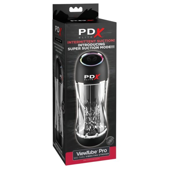 PDX ViewTube Pro - Suction & Vibration Masturbator (Black)
