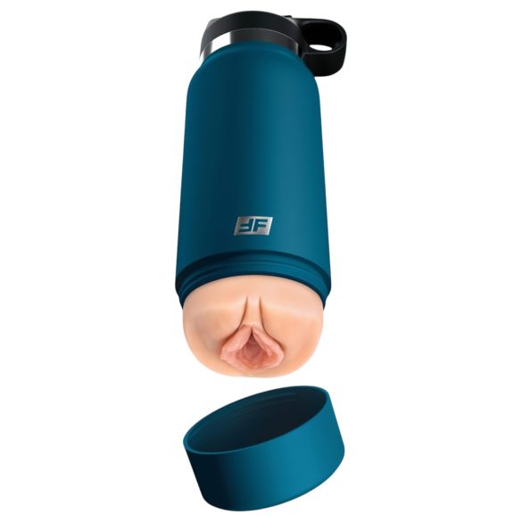 Private Pleaser Flask - Sensual Cup (Blue-Natural)