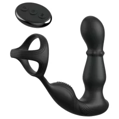   Anal Fantasy Ass-Gasm - Rotating Anal Vibrator with Penis Ring (Black)