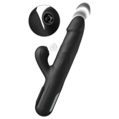 Fetish - Triple-Motor Thrusting Vibrator (Black)