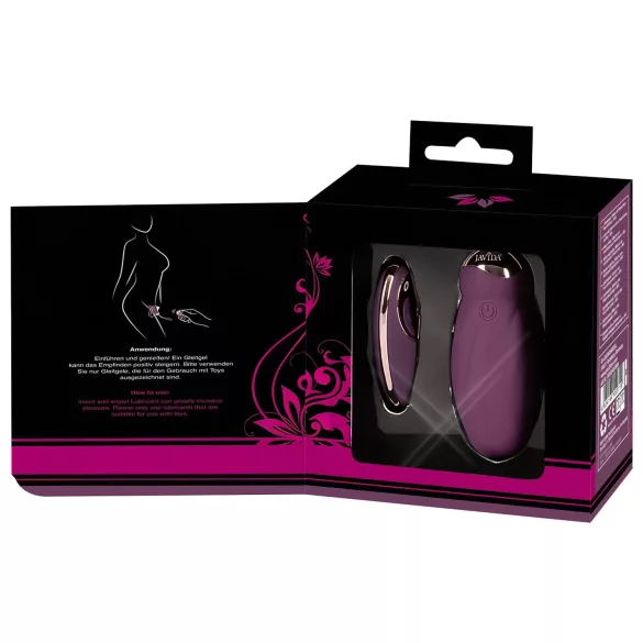 Javida - wearable radio-controlled rotating beaded love egg (purple)