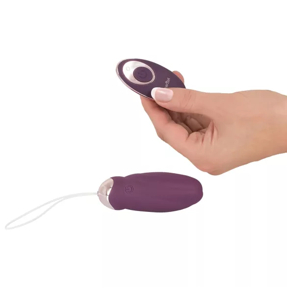 Javida - wearable radio-controlled rotating beaded love egg (purple)