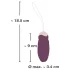 Javida - Rotating Beaded Vibrating Egg with Remote (Purple)