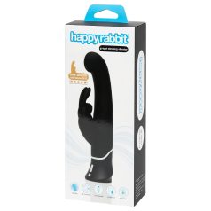   Happyrabbit Rechargeable G-spot - Black Thrusting Rabbit Vibrator