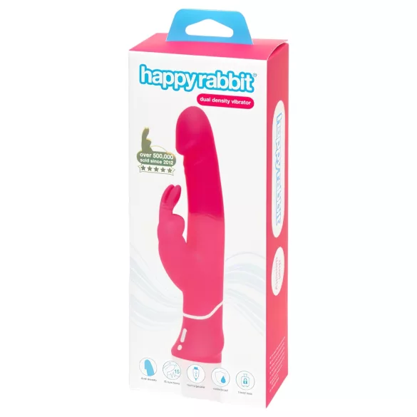 Happyrabbit Dual Density - Waterproof Rabbit Vibrator (Pink)