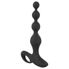 Black Velvets - vibrating anal bead chain (black)