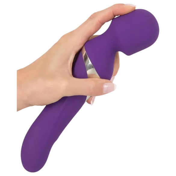 Javida Wand & Pearl - 2-in-1 Massaging Vibrator (Purple)