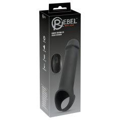   Rebel - Wireless Vibrating Penis Sleeve with Radio Function (Black)