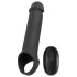 Rebel - Wireless Vibrating Penis Sleeve with Radio Function (Black)