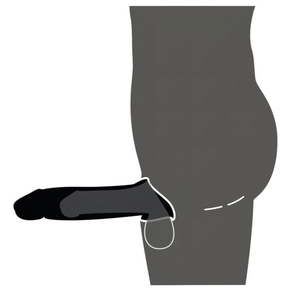 Rebel - Wireless Vibrating Penis Sleeve with Radio Function (Black)