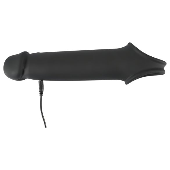 Rebel - Wireless Vibrating Penis Sleeve with Radio Function (Black)