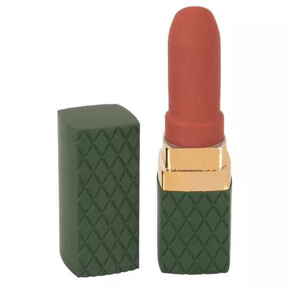 Emerald Love - rechargeable, waterproof lipstick vibrator (red)