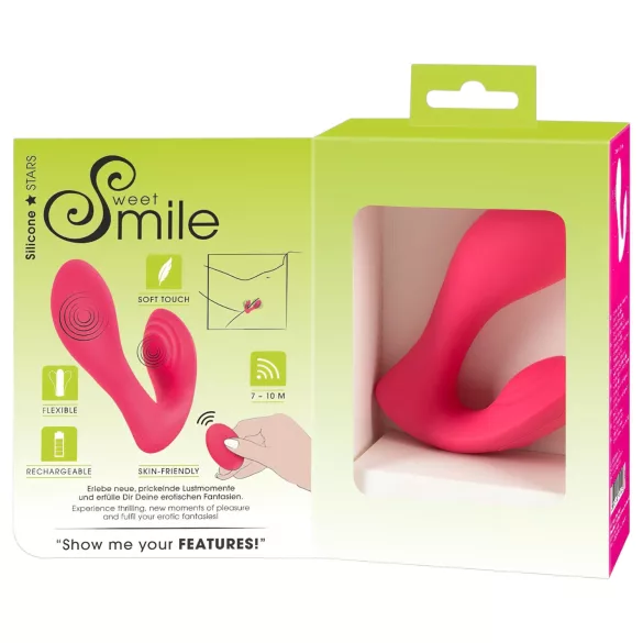 SMILE Panty - Rechargeable, Wireless 2in1 Vibrator (Pink)