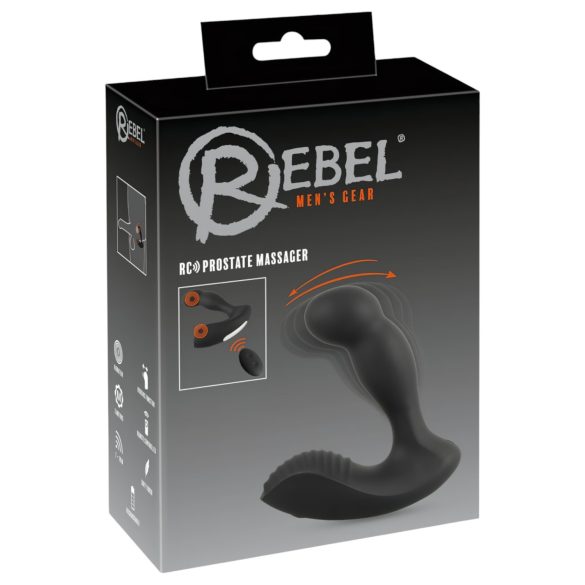 Rebel - Rechargeable Remote-Controlled Prostate Vibrator (Black)