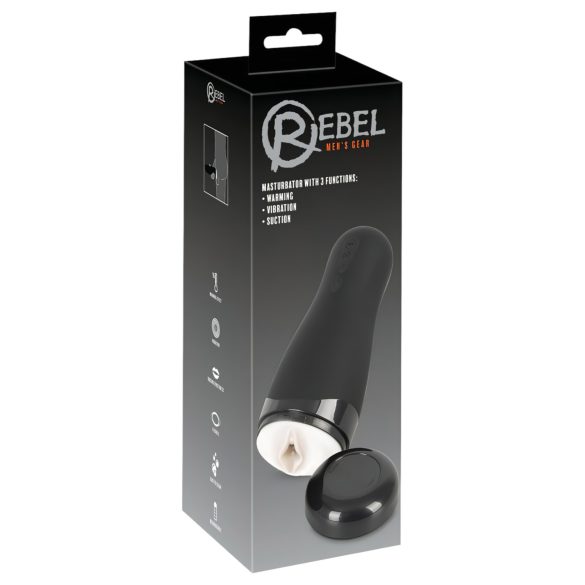 Rebel 3-in-1 Rechargeable Warming Masturbator
