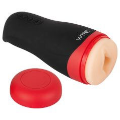   WYNE 01 - Rechargeable, Vibrating & Warming Masturbator (Black)