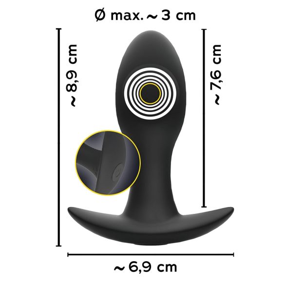 ANOS - Rechargeable, Waterproof Prostate Vibrator (Black)