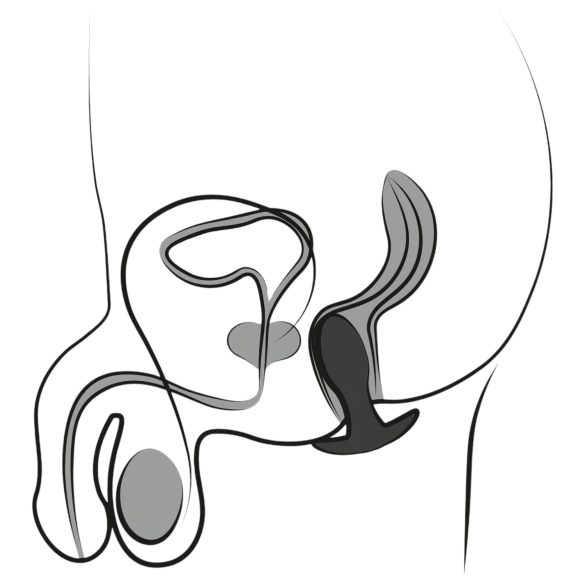 ANOS - Rechargeable, Waterproof Prostate Vibrator (Black)