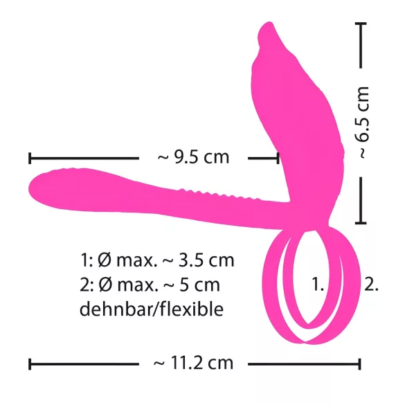 Couples Choice - Rechargeable Radio-Controlled Penis Ring (Purple)