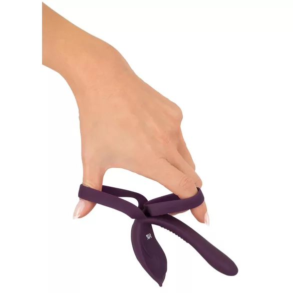 Couples Choice - Rechargeable Radio-Controlled Penis Ring (Purple)