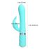 Pillow Talk Lively - Rechargeable Vibrator with Clitoral Arm (Turquoise)