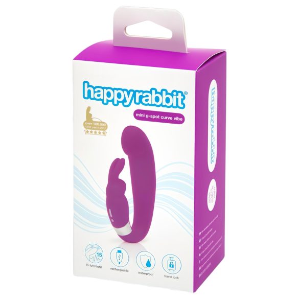 Happyrabbit Mini G - Rechargeable G-Spot & Clitoral Vibrator (Purple)
