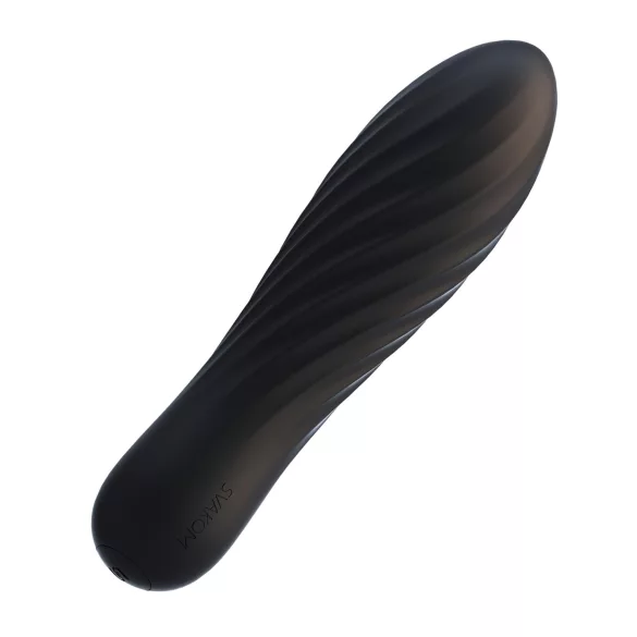 Svakom Tulip - rechargeable mini wand vibrator (black)