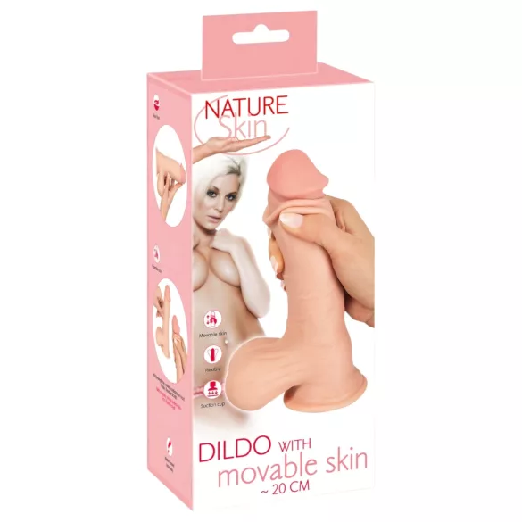 Nature Skin - Realistic Feel Dildo - 20cm (Natural)